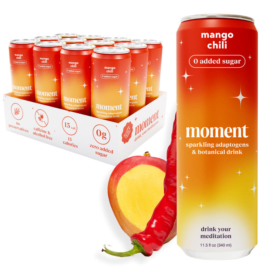 Moment - Mango Chili Botanical Soda (12-pack)