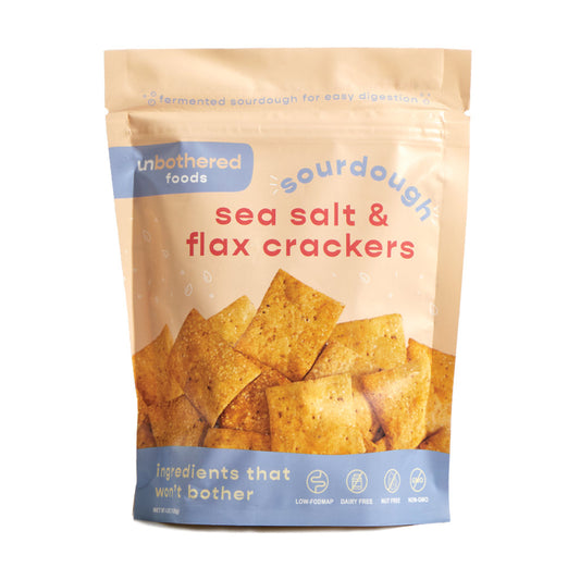 Sea Salt & Flax Sourdough Crackers (2-pack)