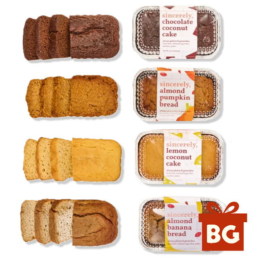 Assorted Gluten-Free, Dairy Free Cake Sampler (4-Pack)