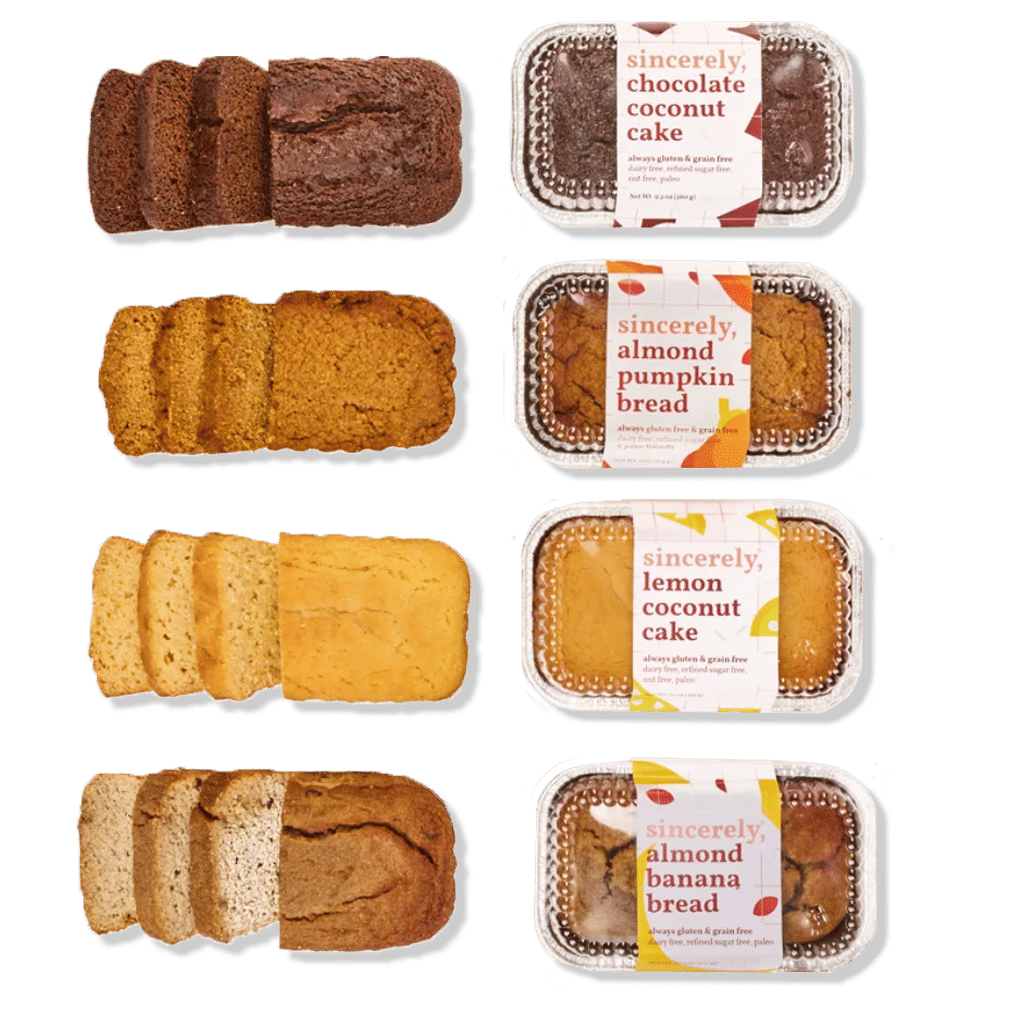 Assorted Gluten-Free, Dairy Free Cake Sampler (4-Pack)