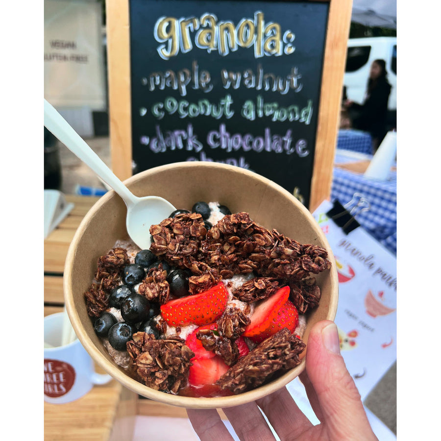 Chocolate Cherry Matcha Granola