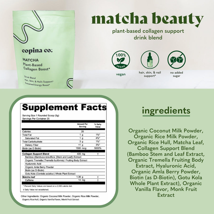 Matcha Beauty Plant-Based Collagen Support Creamer