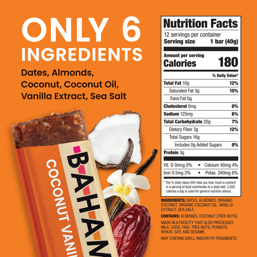 Coconut Vanilla Date & Almond Bar (4-pack)