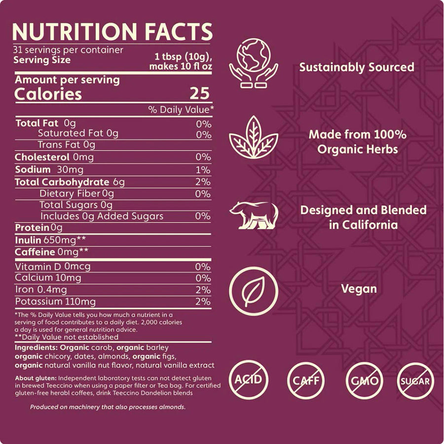 Vanilla Nut Chicory Herbal Coffee