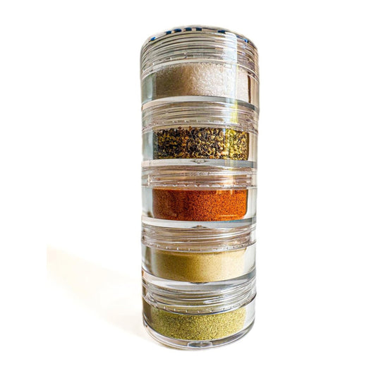 Wild Atoms Mini Travel Spice Rack with Organic Herbs