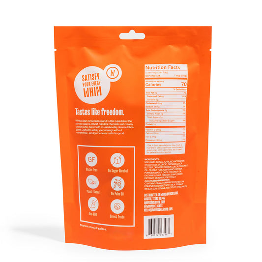 WHIMS - Dark Chocolate Peanut Butter Cups (Pack)