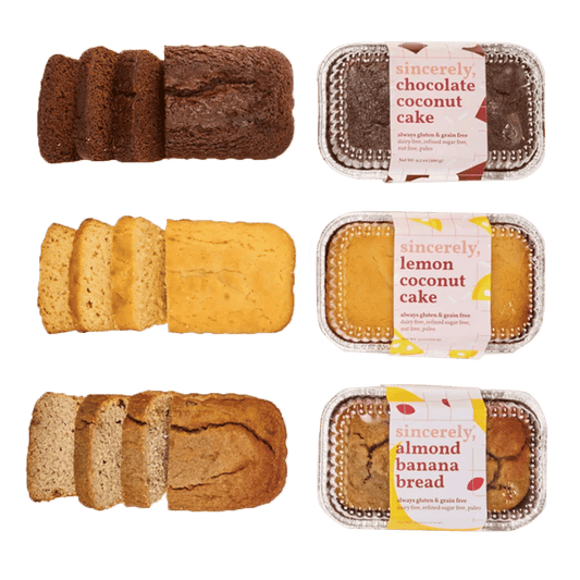Assorted Gluten-Free, Dairy-Free Cake Sampler (3-Pack)