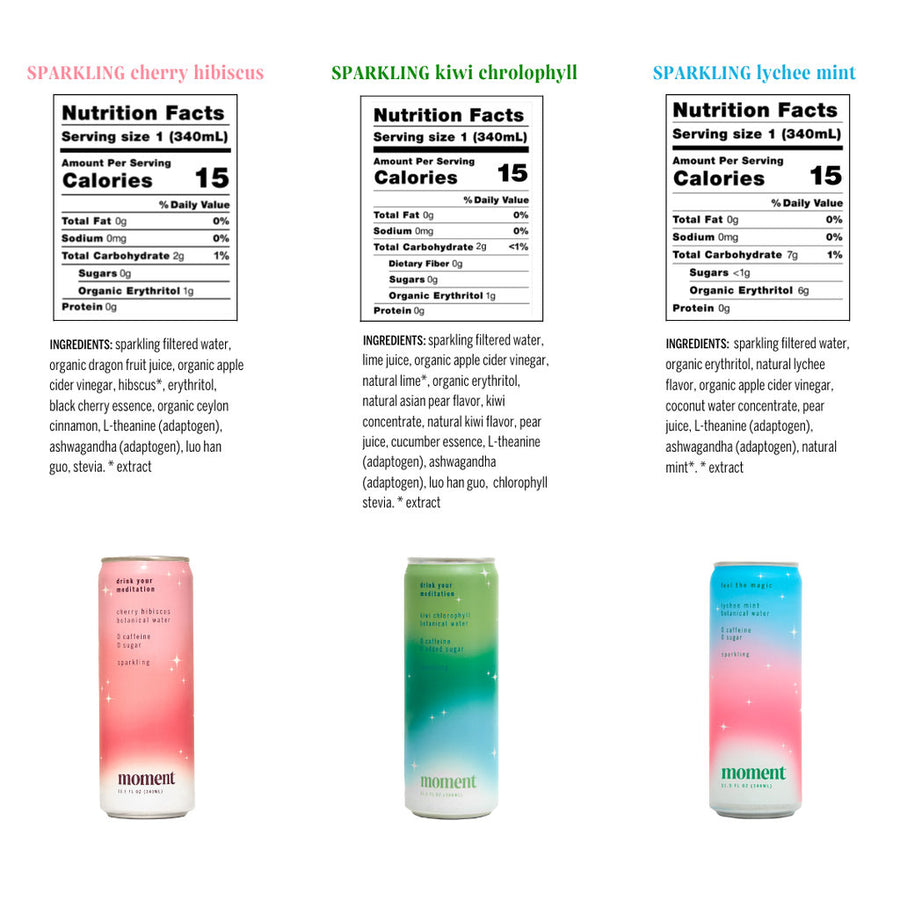 Moment Botanical Soda - Bestsellers (12-pack)