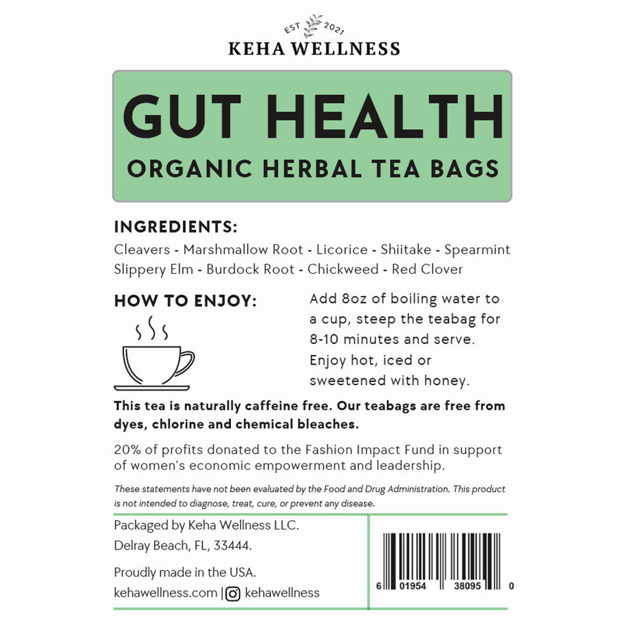 Keha Wellness -  Organic Gut Heath Herbal Tea Bags