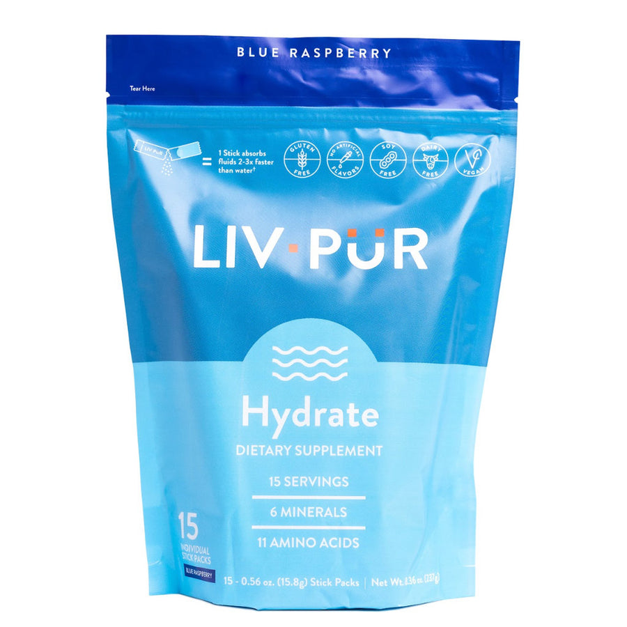 LivPur Nutrition Blue Raspberry Hydration (15 Servings)