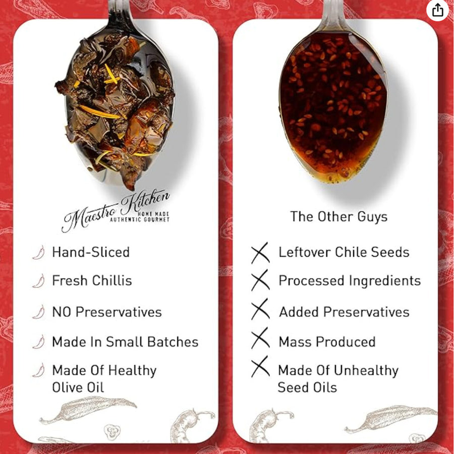 Serrano Chile Crunch - Spicy