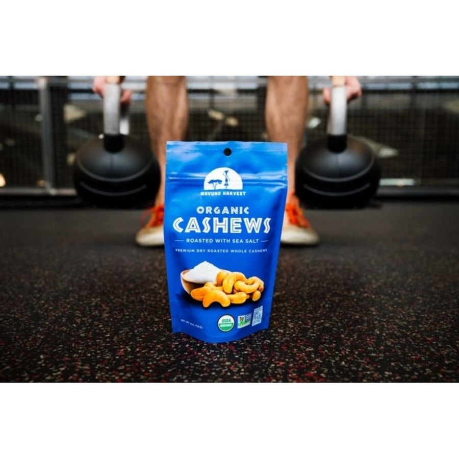 Mavuno Harvest Organic Roasted Sea Salt Cashews (6-Pack)