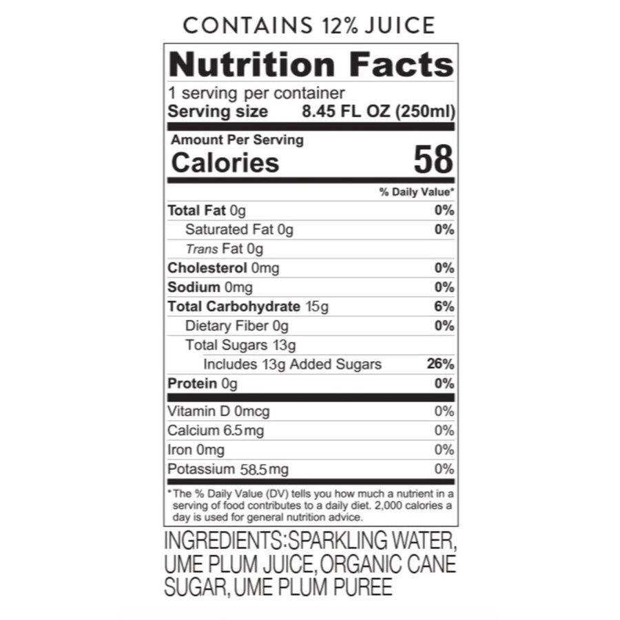 Ume Sparkling Juice (12-pack)