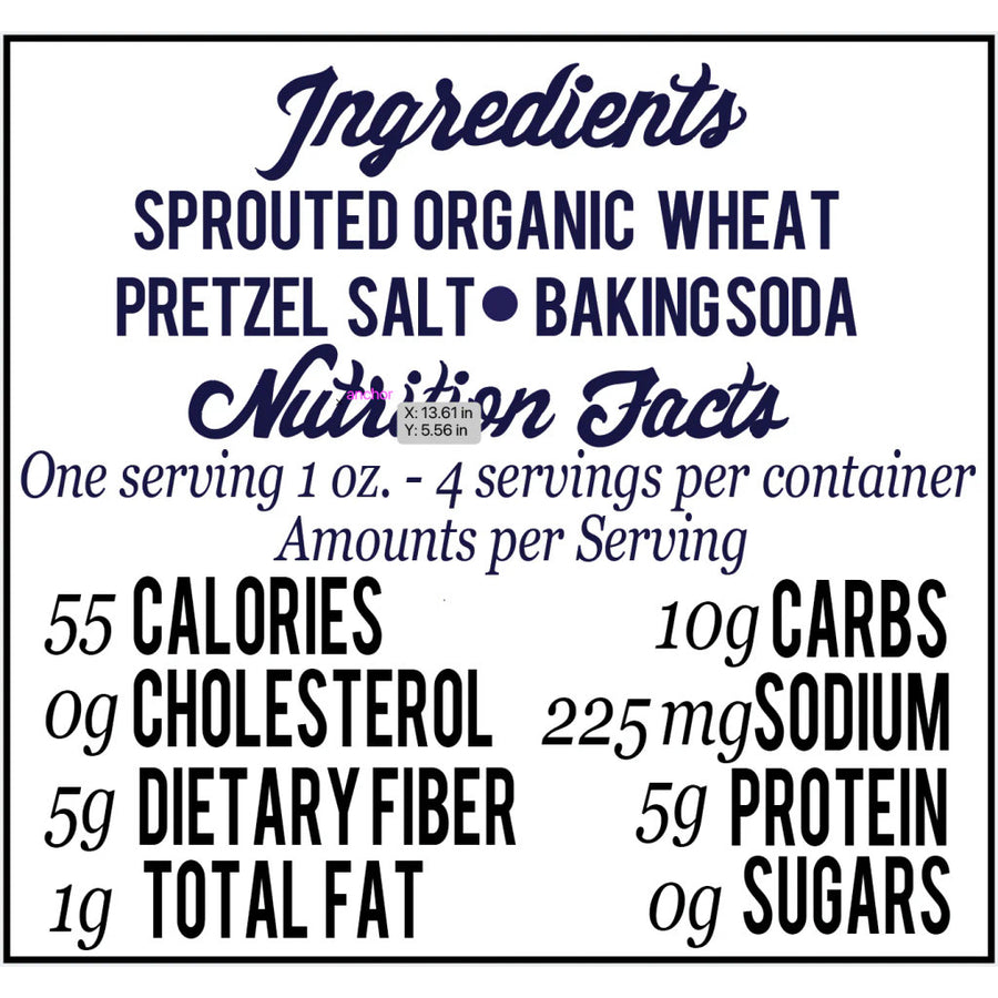 Pretzel Sprouted Whole Grain Crisps