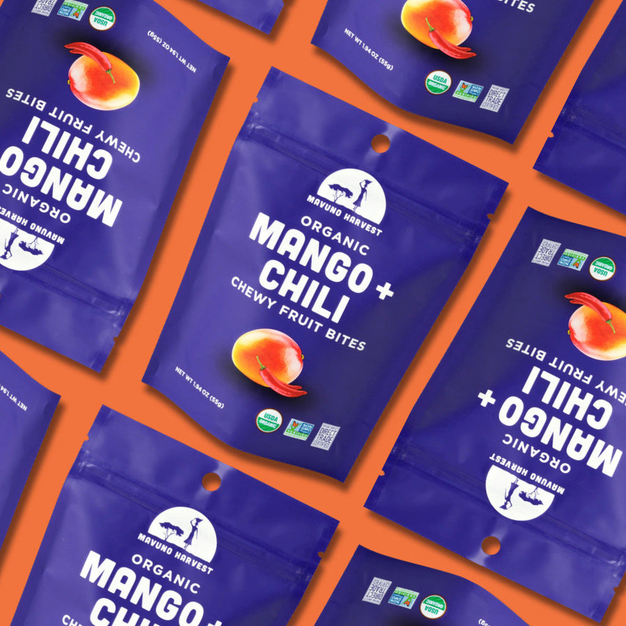 Mavuno Harvest Organic Mango & Chili Fruit Bites (8-Pack)