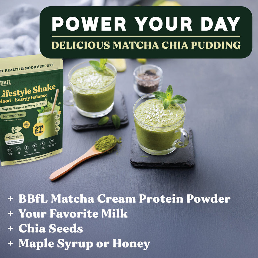 BBfL Matcha Cream Lifestyle Shakes (Whey)