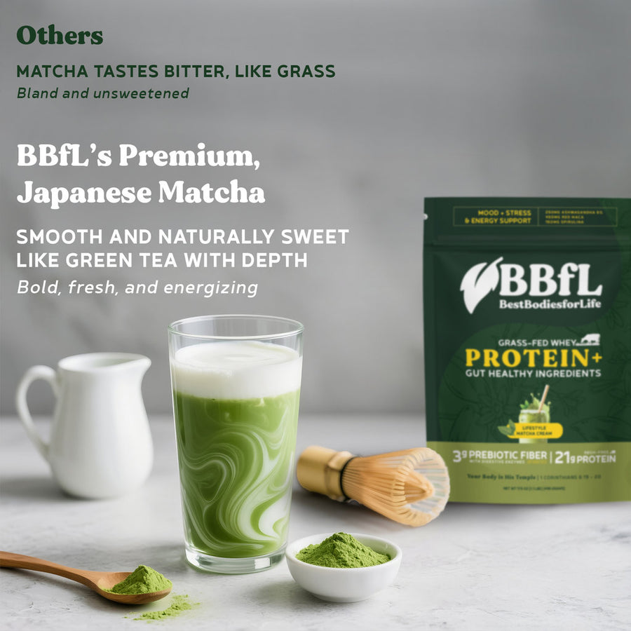 BBfL Matcha Cream Lifestyle Shakes (Whey)