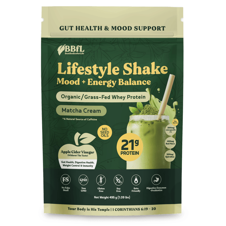 BBfL Matcha Cream Lifestyle Shakes (Whey)