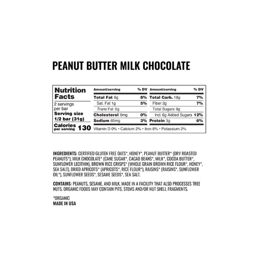 Peanut Butter Milk Chocolate Bars (12-Pack)