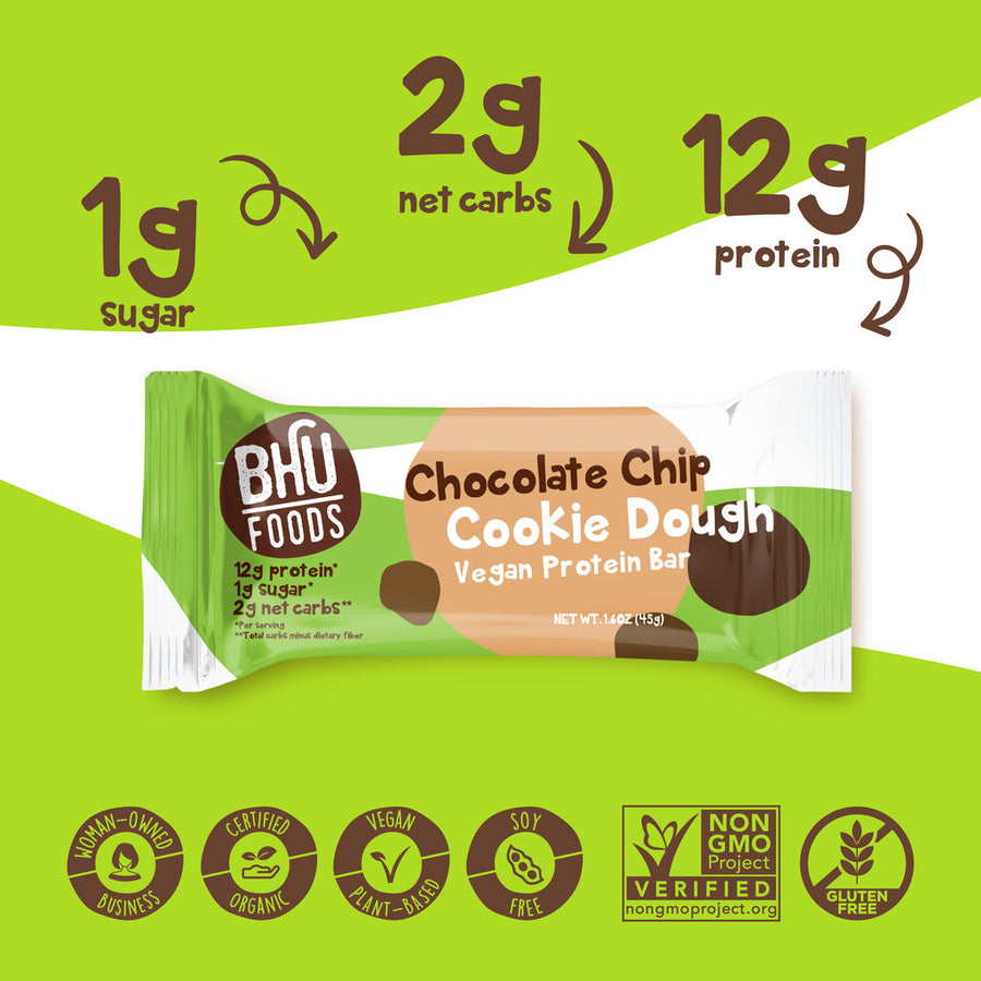 Vegan Protein Bar - Chocolate Chip Cookie Dough