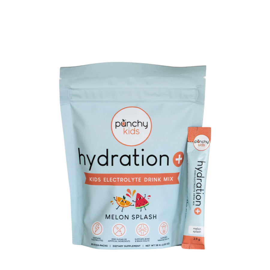 Punchy Kids Hydration+ Electrolytes Melon Splash Sticks