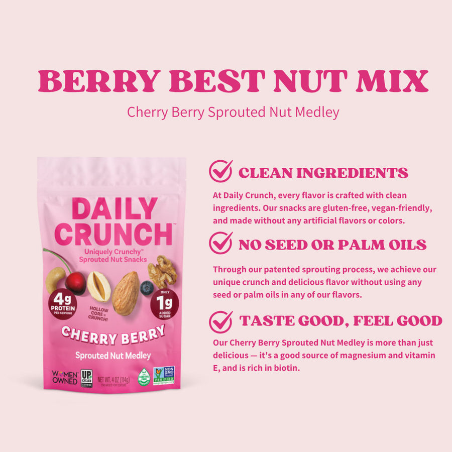 Cherry Berry Sprouted Nut Medley (6-Pack)
