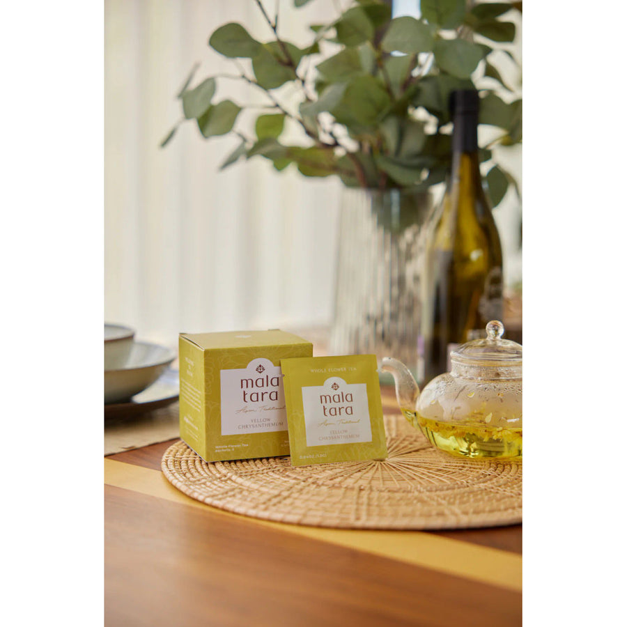 Organic Chrysanthemum Whole Flower Tea Box (Caffeine-Free)