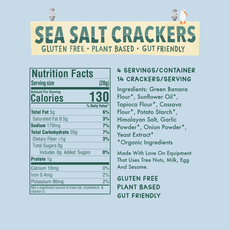 Sea Salt Crackers - 4 oz (Pack)