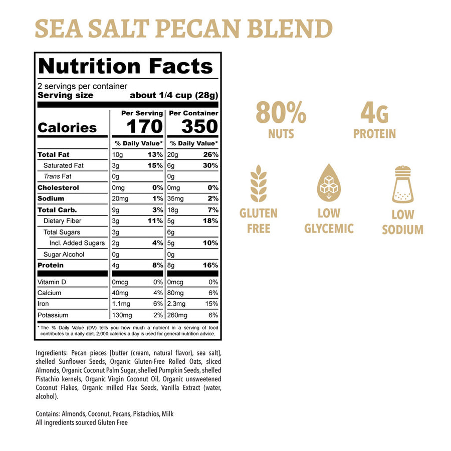 PremOla Granola Sea Salt Pecan Blend 2 oz. - (3 Pack)