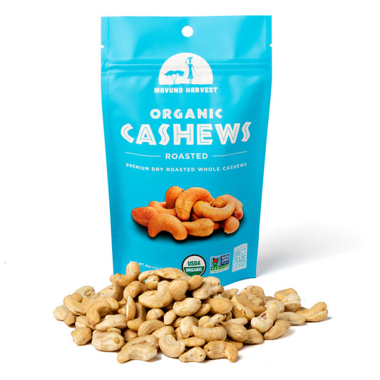 Mavuno Harvest Organic Roasted Cashews - 1 Pound