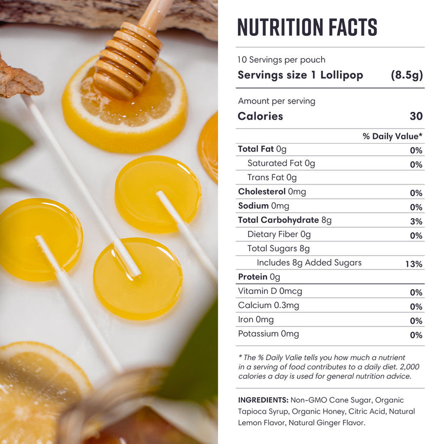 Organic Motion Sickness & Nausea Lollipops