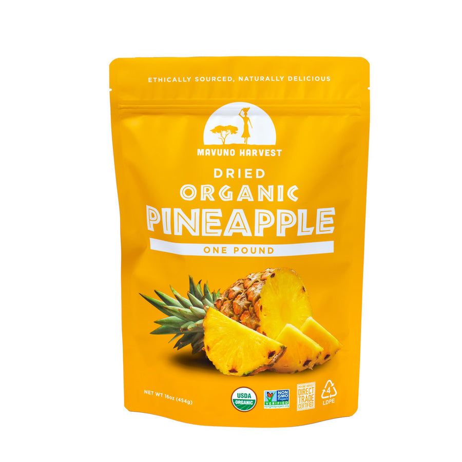 Mavuno Harvest Organic Dried Pineapple - 1 Pound