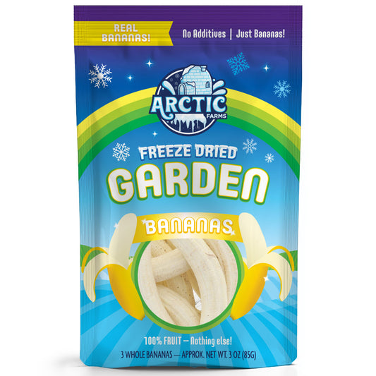 Freeze Dried Whole Bananas - 100% Real Fruit (Large Pack)