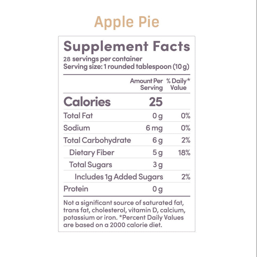Bonny Prebiotic Fiber - Apple Pie Powdered Supplement