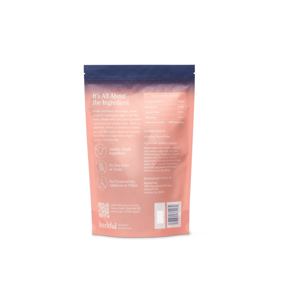Natural Steak and Pork Tender Pet Treats (2-pack)