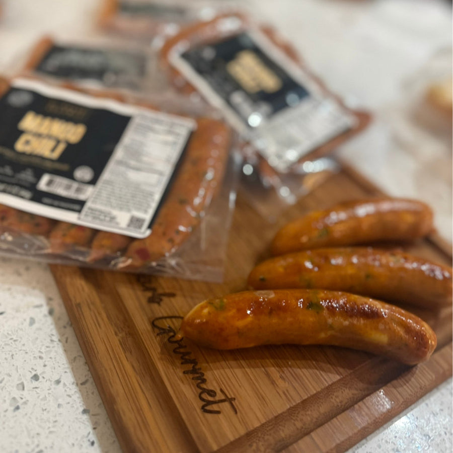 Mango Chili Smoked Halal Chicken Sausage (5-Pack)