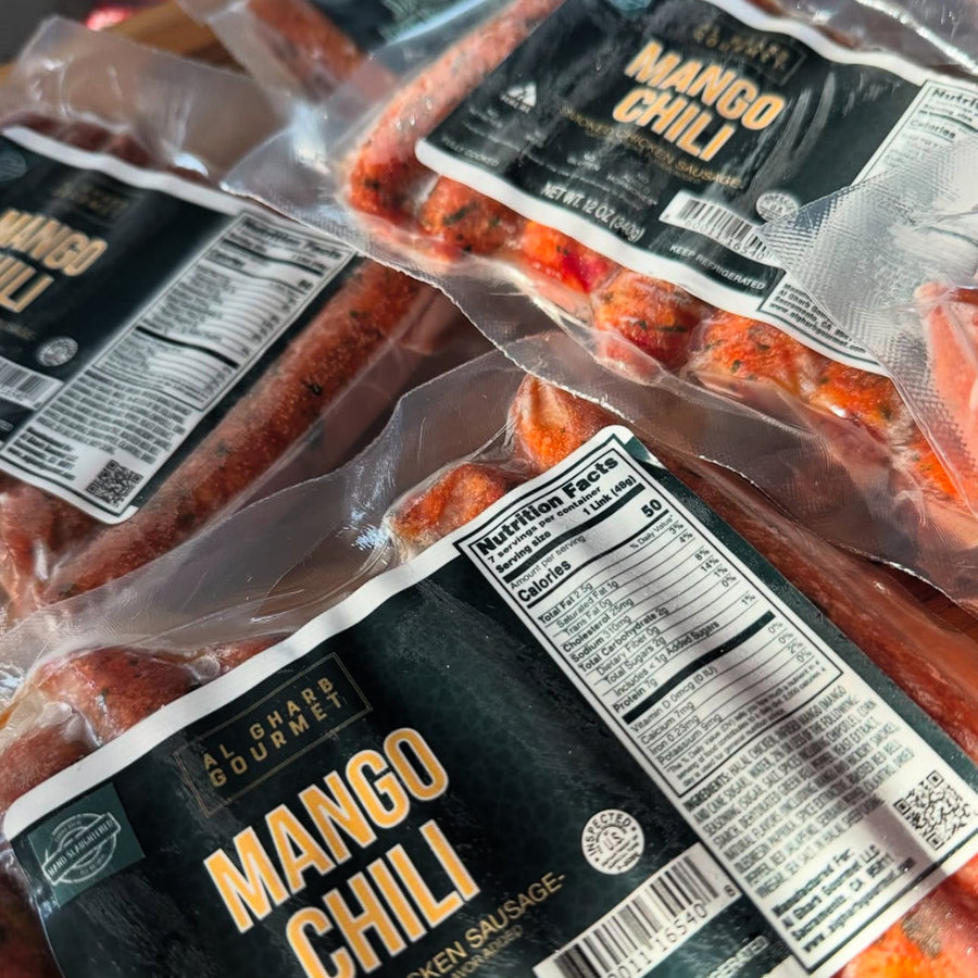 Mango Chili Smoked Halal Chicken Sausage (5-Pack)