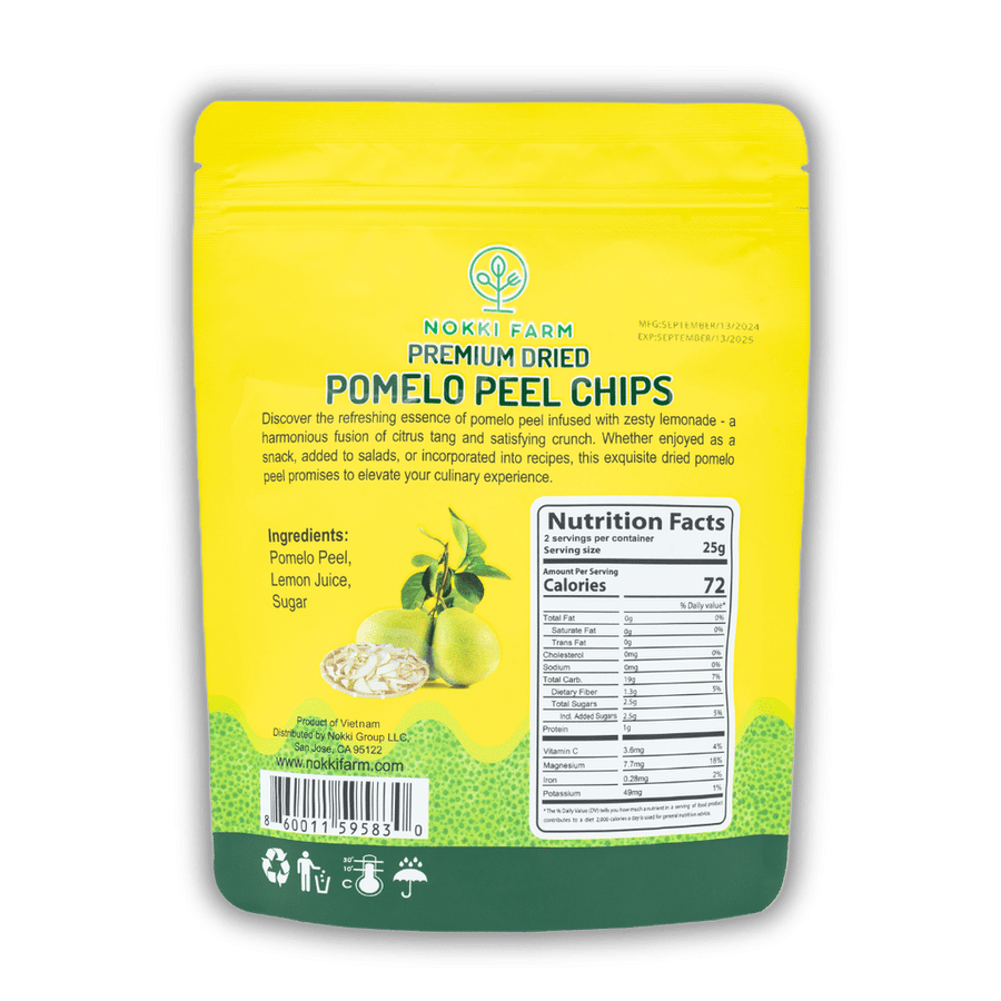 Premium Dried Pomelo Peel Chips (Pack)