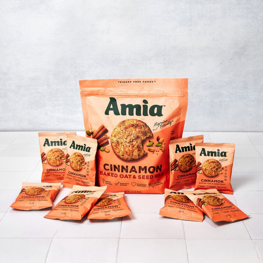 Amia Cinnamon Oat and Seed Bar (9-Pack)