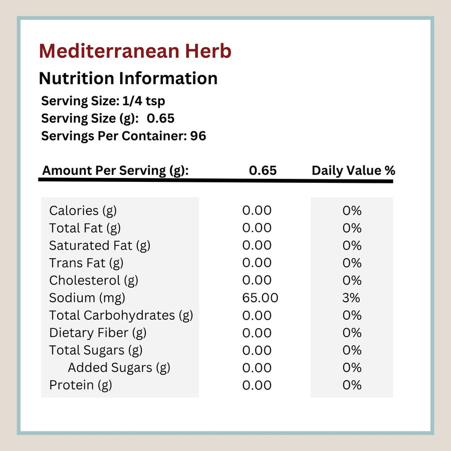 Mediterranean Herb Spice Blend