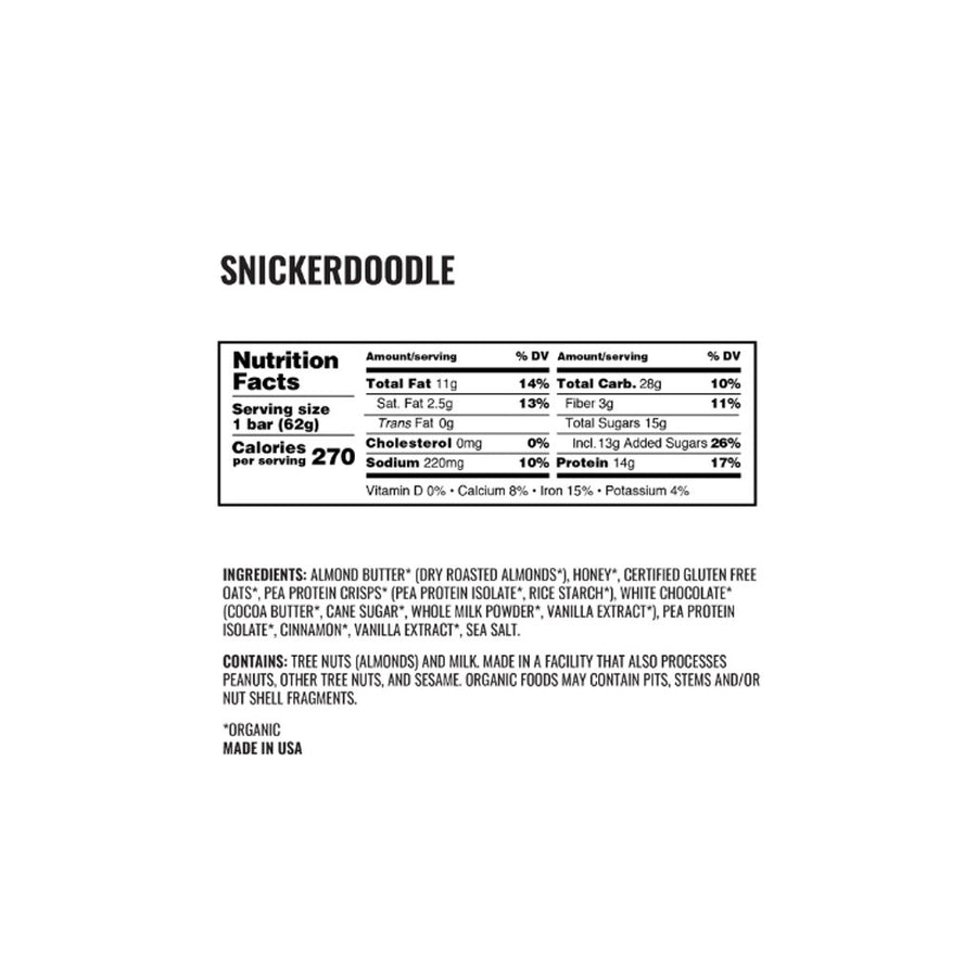 Snickerdoodle Protein Bars (12-Pack)