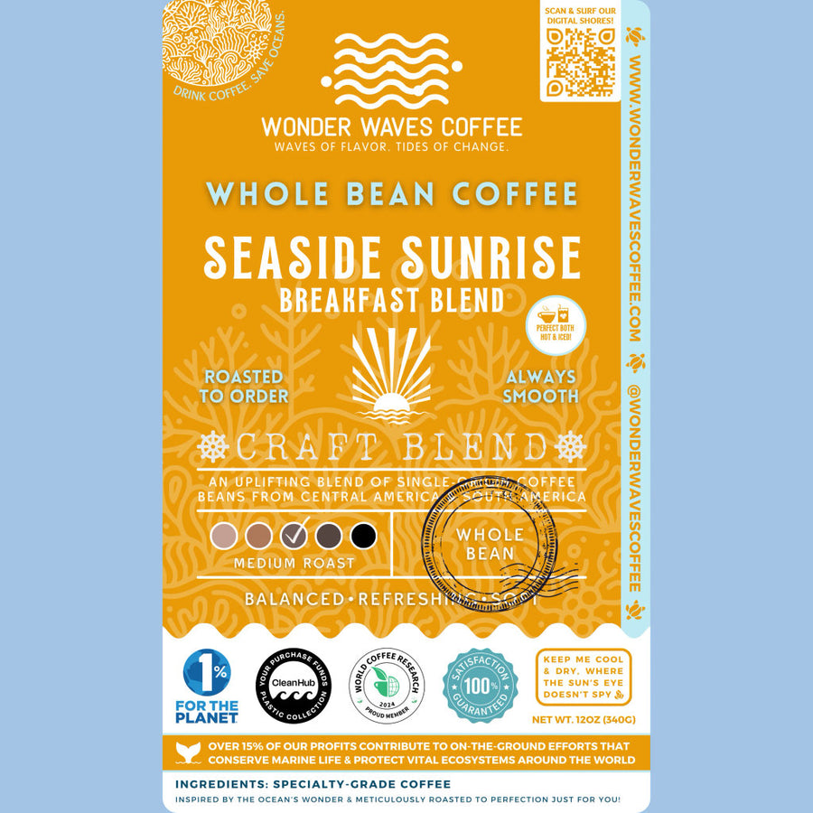 Breakfast Blend | Whole Bean Coffee 〰 Seaside Sunrise