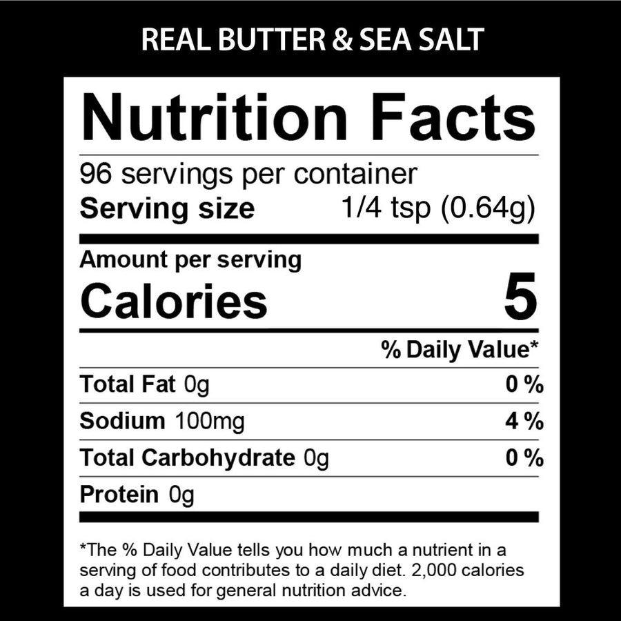 Real Butter & Sea Salt Popcorn Seasoning (2-pack)