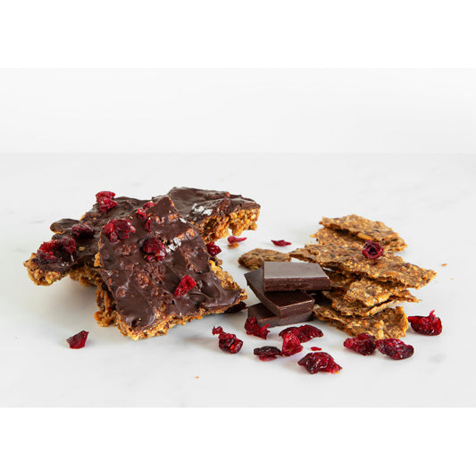 KnekkeGodis : Chocolate Toffee Cranberry Crispbread (1-pack)