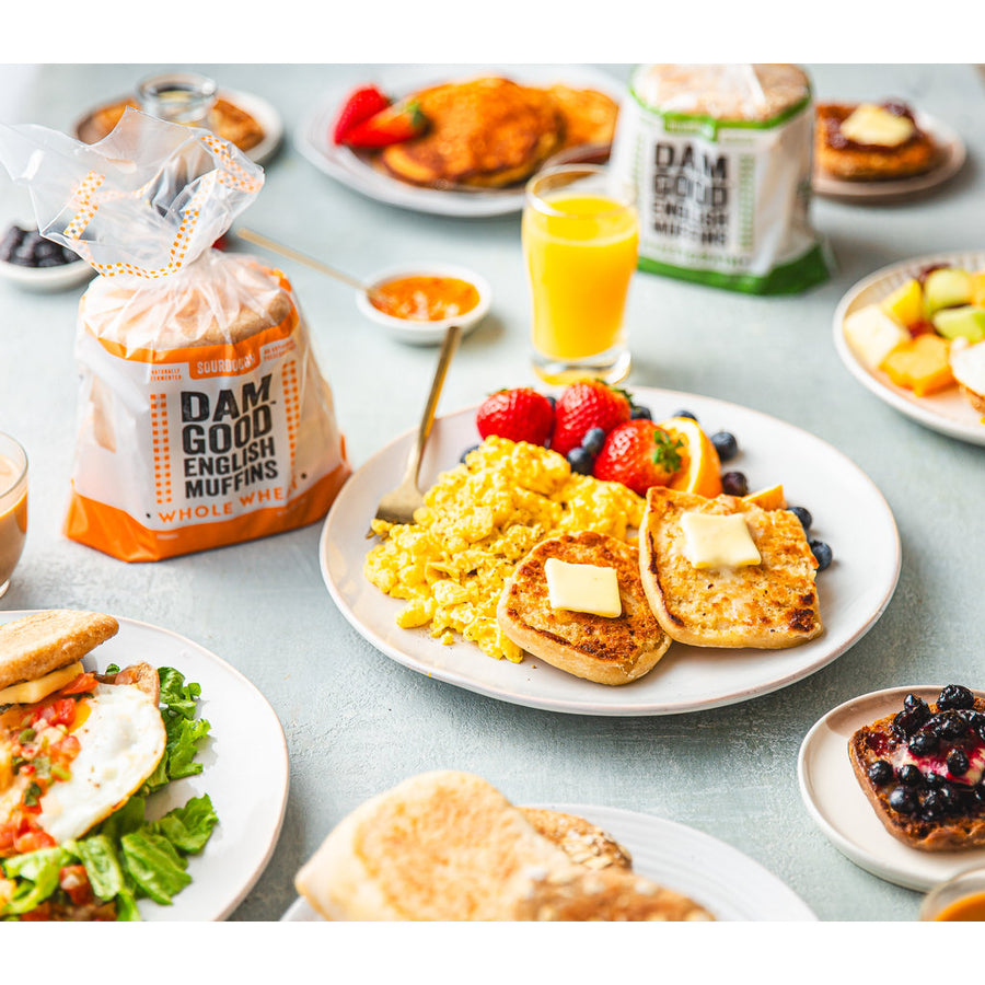 "Whole Wheat" Sourdough English Muffins (3-pack)