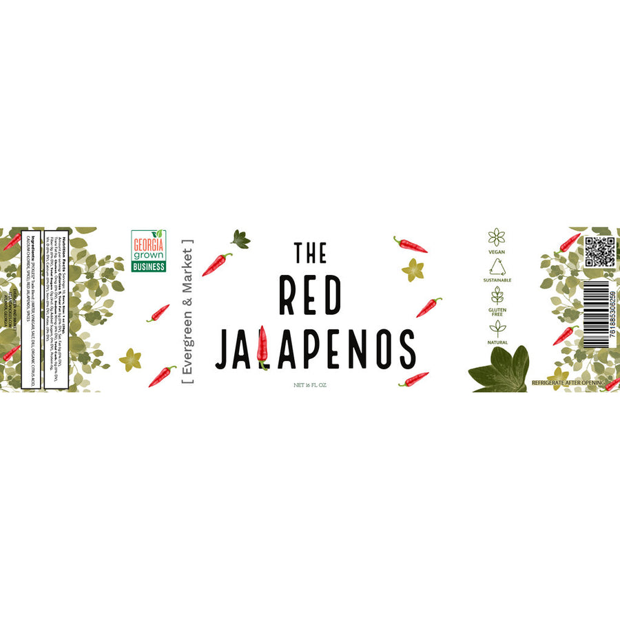 Red Jalapeños - Pickled