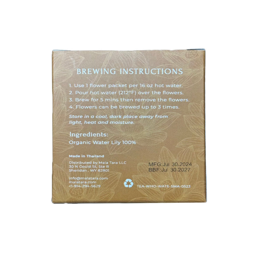 Organic Water Lilly Whole Flower Tea Box (Caffeine-Free)
