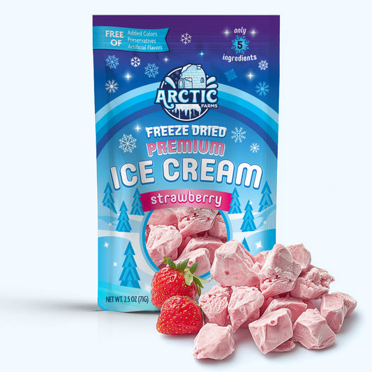 Strawberry Premium Freeze Dried Ice Cream (Large Pack)