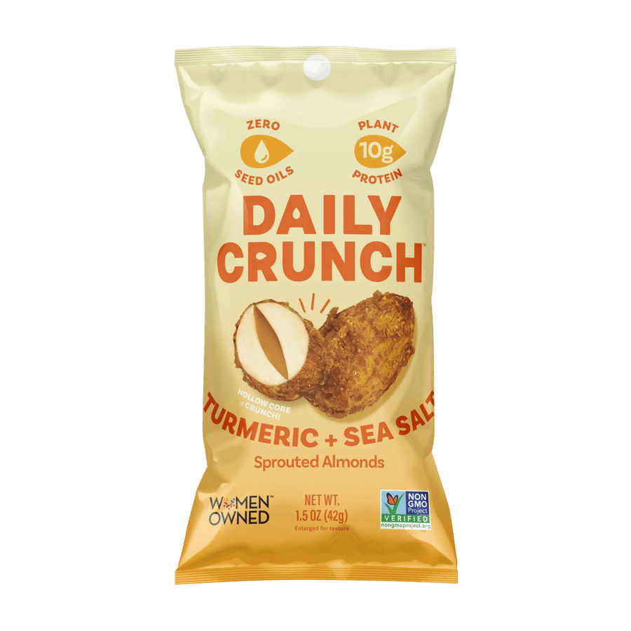 Turmeric + Sea Salt Sprouted Almonds, Single Serve (8-Pack)