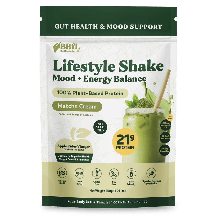 BBfL Plant-Based Matcha Cream Lifestyle Shake Mix